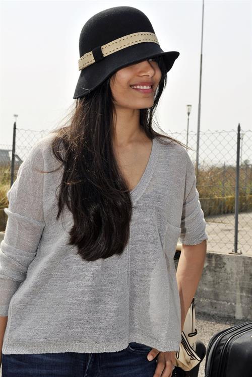 Freida Pinto - Arrives in Venice for the 69th Venice Film Festival - September 6, 2012