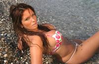 Carolina Gynning in a bikini