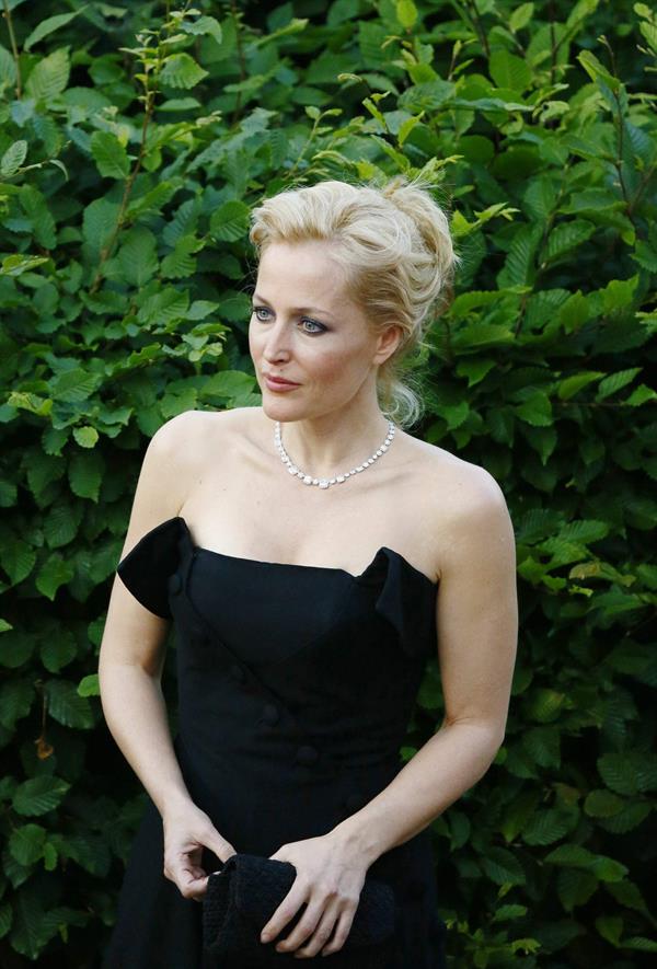 Gillian Anderson Fashion Rules Exhibition launch party in London July 4, 2013 