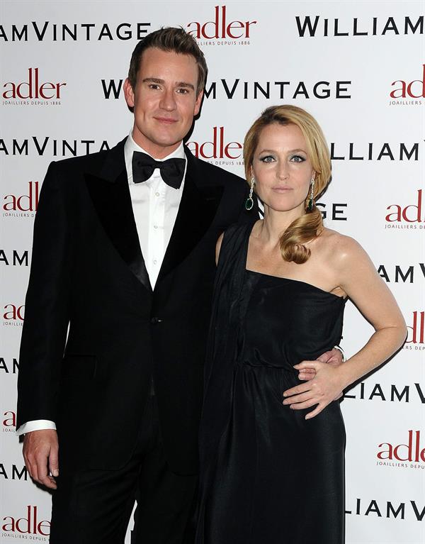 Gillian Anderson attends private dinner hosted by William Vintage February 8, 2013 in London 