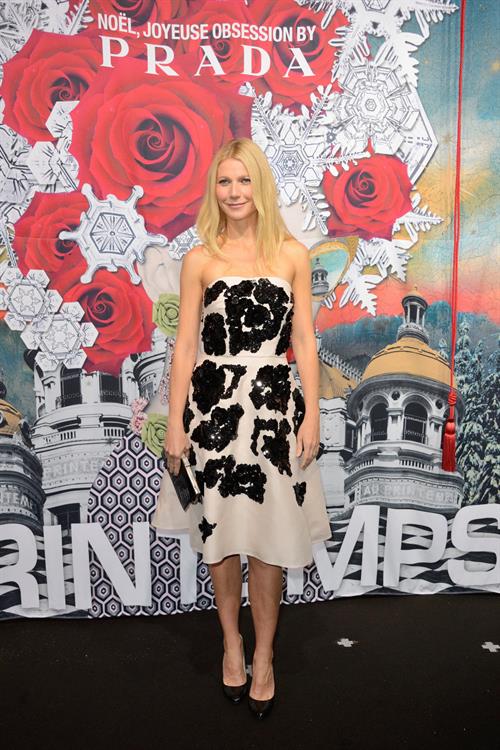 Gwyneth Paltrow Printemps Christmas Decorations Inauguration In Paris -- Nov. 7, 2013 