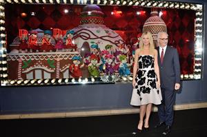 Gwyneth Paltrow Printemps Christmas Decorations Inauguration In Paris -- Nov. 7, 2013 