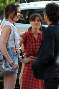 Hailee Steinfeld filming 'Can A Song Save Your Life' 7/9/12 