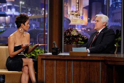 Halle Berry Pictures Halle Berry on The Tonight Sow with Jay Leno in Burbank on March 11, 2013