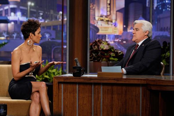 Halle Berry on The Tonight Sow with Jay Leno in Burbank on March 11, 2013