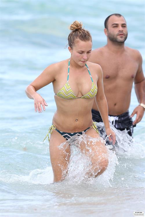 Hayden Panettiere Bikini Pictures Hayden Panettiere - Bikini candids in Miami 9/1/13