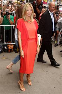 Heidi Klum - Interview for 'Good Morning America' Times Square New York on September 4, 2012
