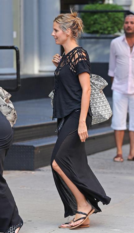 Heidi Klum - Heading to Cipriani in NYC - August 12, 2012