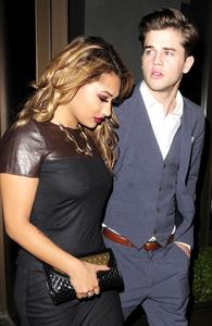 Vanessa White Leaving Novikov Restaurant in London - November 14, 2012 