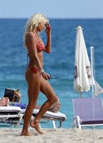 Victoria Silvstedt Spends the day on the beach in bikini in Miami on November 16, 2012