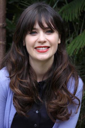 Zooey Deschanel New Girl press con portraits by Vera Anderson 10/10/12