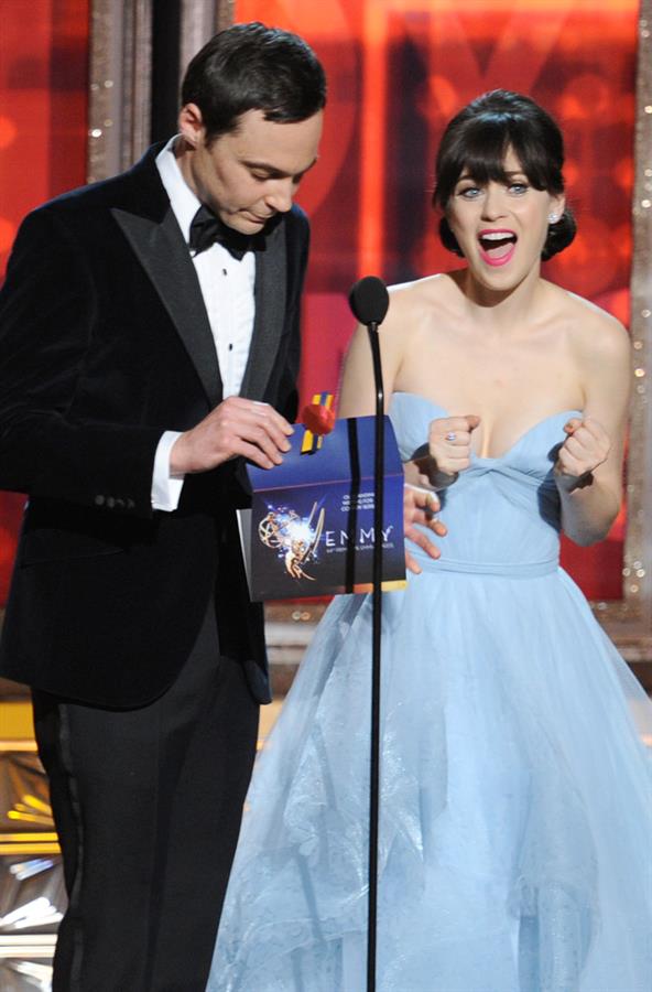Zooey Deschanel - 64th Primetime Emmys Nokia Theatre LA & After Party Sept 23, 2012