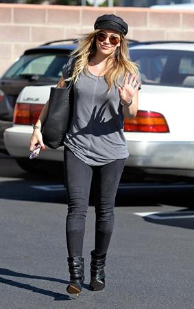 Hilary Duff candids in Santa Monica 11/1/13  