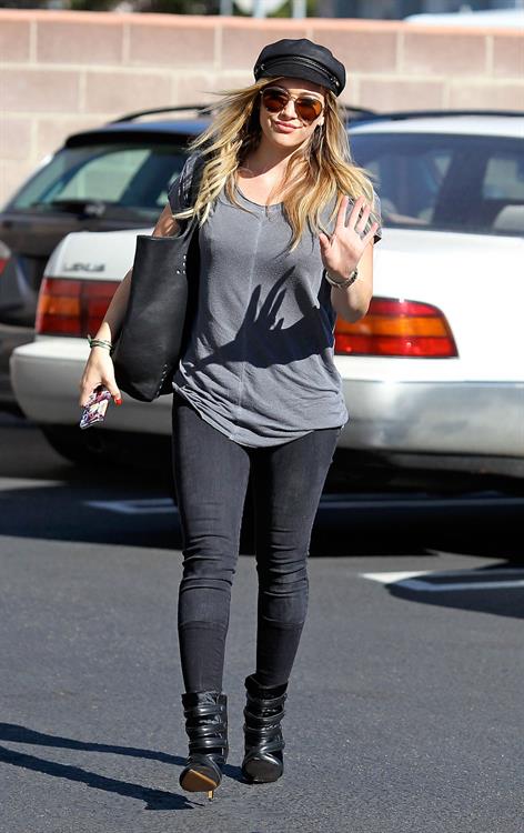 Hilary Duff candids in Santa Monica 11/1/13  