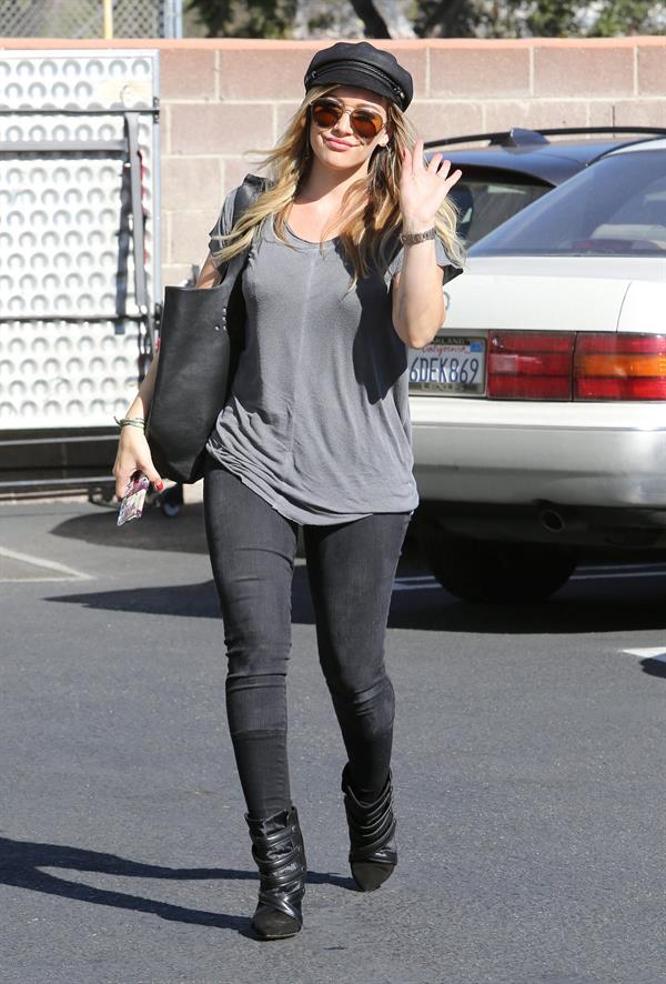 Hilary Duff candids in Santa Monica 11/1/13  