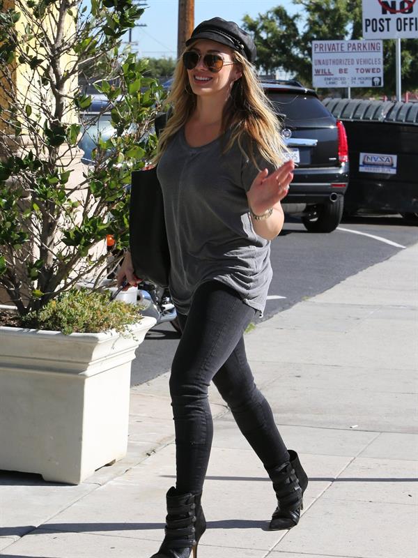 Hilary Duff candids in Santa Monica 11/1/13  