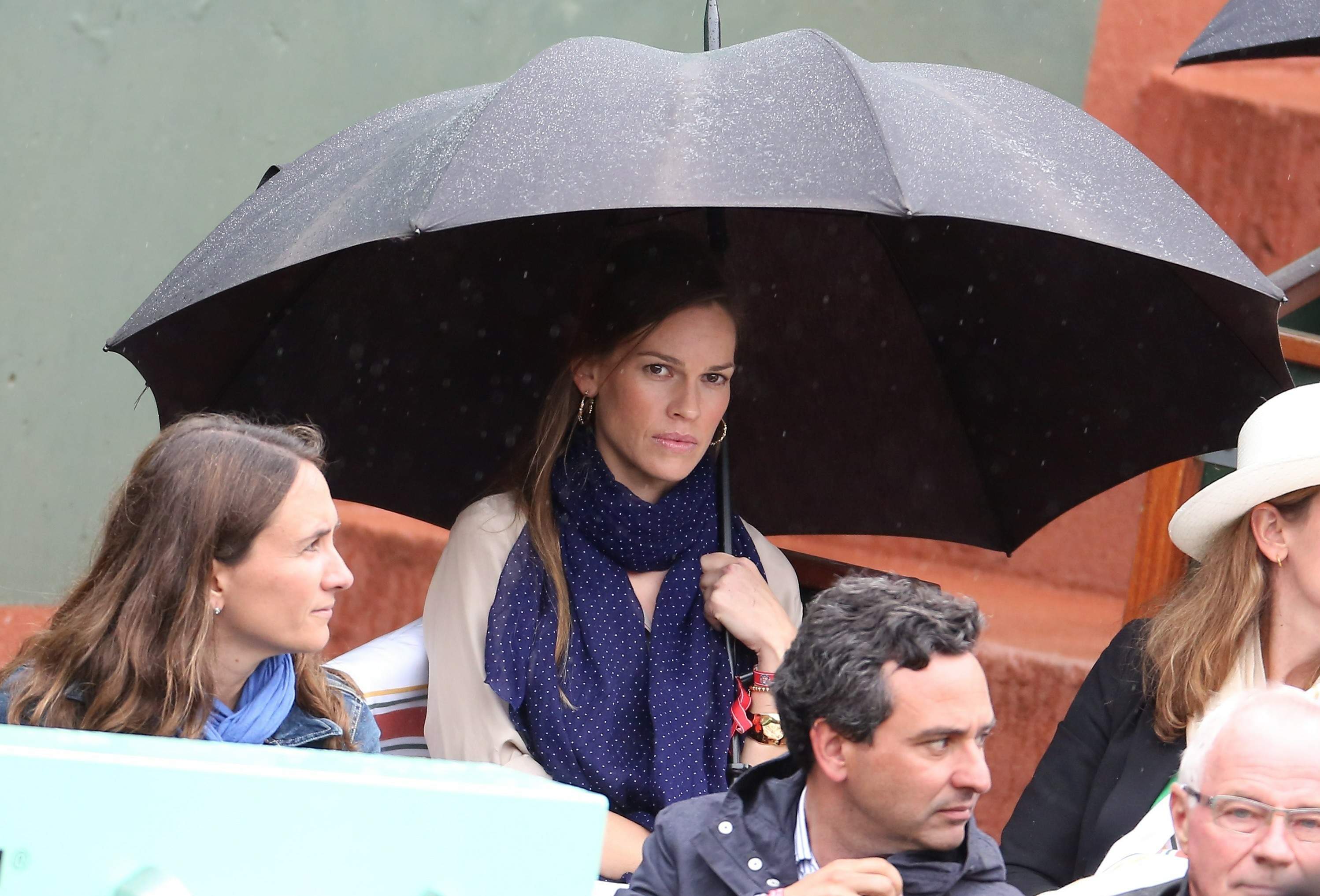 Hilary Swank at the Roland Garros Tennis French Open Tournament June 10, 2012