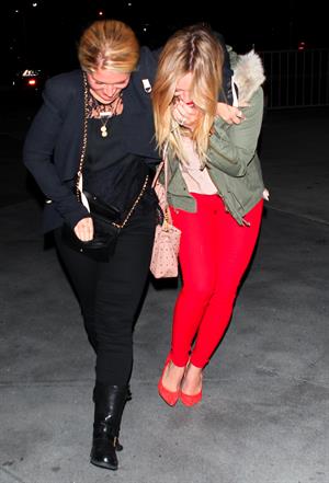 Hilary Duff – Pink concert at the Staples Center 10/12/13  