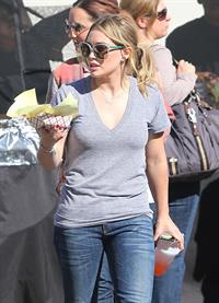 Hilary Duff – Farmers Market in Studio City 11/10/13  