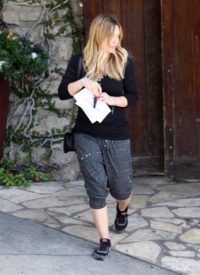 Hilary Duff - visits a friend in West Hollywood 11/7/13