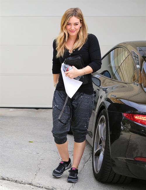 Hilary Duff - visits a friend in West Hollywood 11/7/13