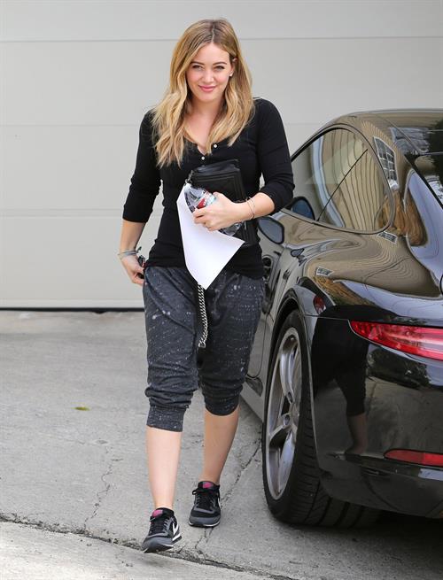 Hilary Duff - visits a friend in West Hollywood 11/7/13