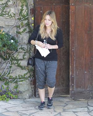 Hilary Duff - visits a friend in West Hollywood 11/7/13