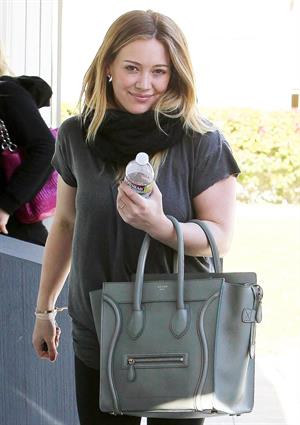 Hilary Duff – leaving pilates class in LA 1/15/13  