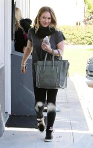 Hilary Duff – leaving pilates class in LA 1/15/13  