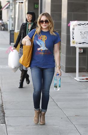 Hilary Duff out and about in Los Angeles 1/8/13 