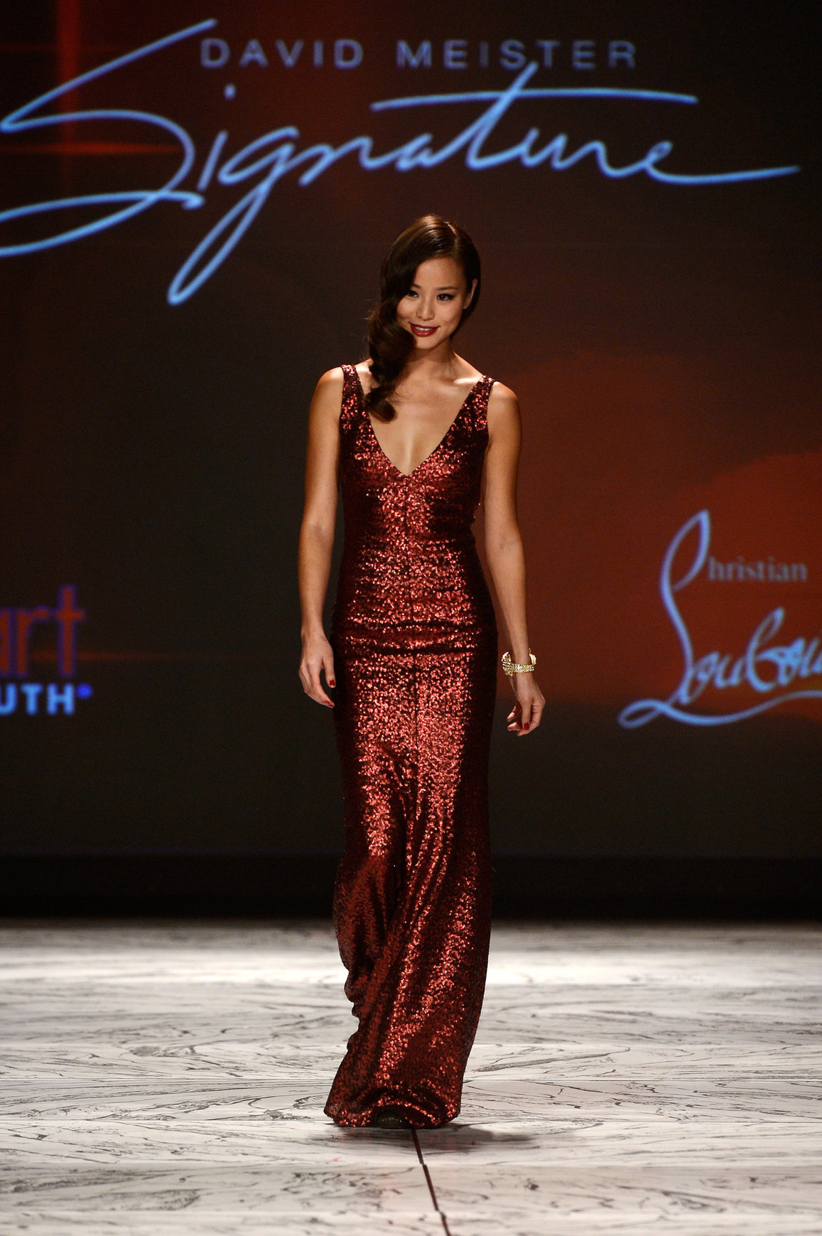 Jamie Chung The Heart Truth 2013 Fashion Show, Feb 6, 2013 