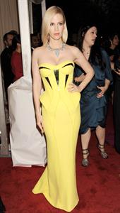 January Jones attends the Metropolitan Museum of Arts Costume Institute Gala on May 7, 2012