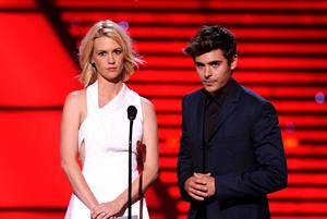 January Jones espy awards at Nokia Theatre in Los Angeles Live on July 14, 2010 