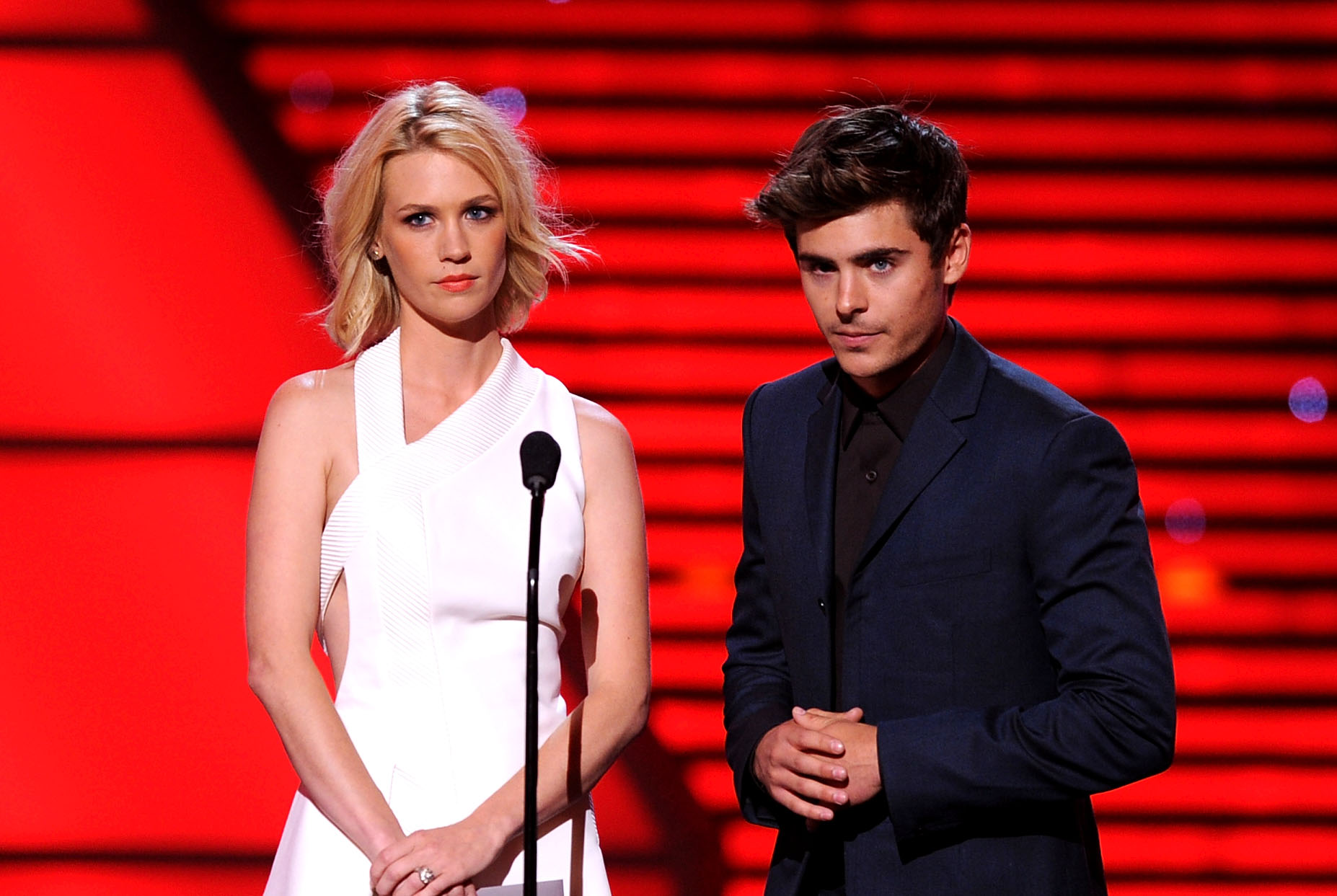 January Jones espy awards at Nokia Theatre in Los Angeles Live on July 14, 2010 