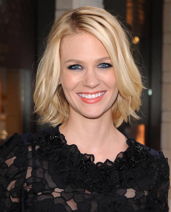 January Jones cocktail party at the Louis Vuitton store on July 13, 2010 in Beverly Hills California 