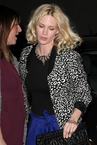 January Jones 33rd birthday at Fogo de Chao in Los Angeles on January 5, 2012