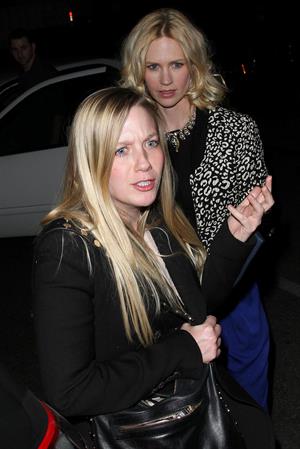 January Jones 33rd birthday at Fogo de Chao in Los Angeles on January 5, 2012