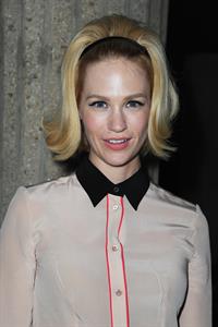 January Jones Miu Miu F/W 2013 fashion show in Paris 3/6/13 