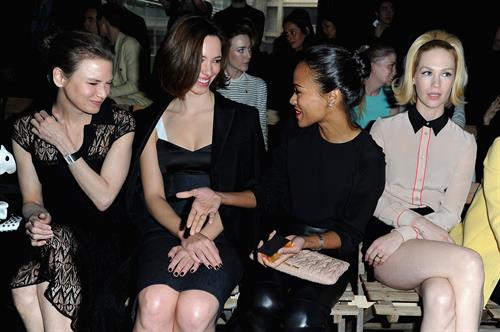 January Jones Pictures January Jones Miu Miu F/W 2013 fashion show in Paris 3/6/13