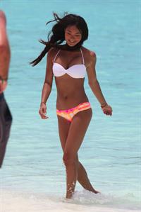 Jarah Mariano. St. Barts Victorias Secret bikini shoot St. Barts. August 11th, 2012