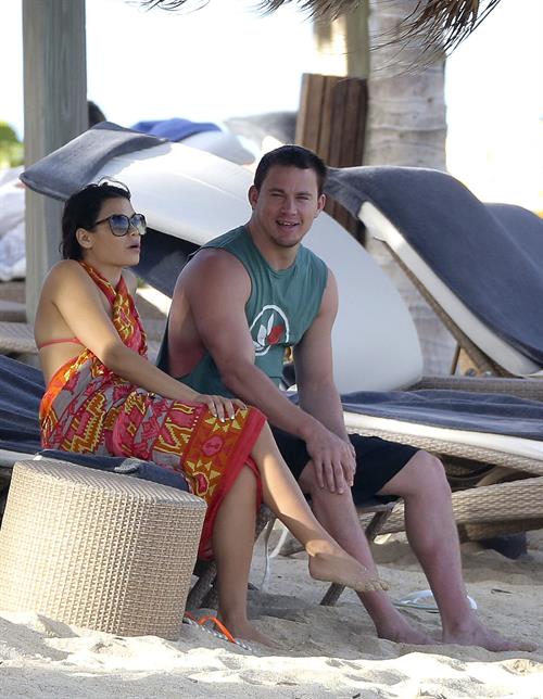 Jenna Dewan-Tatum - at the beach in St Barts 12/31/12  
