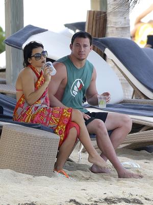 Jenna Dewan-Tatum - at the beach in St Barts 12/31/12  