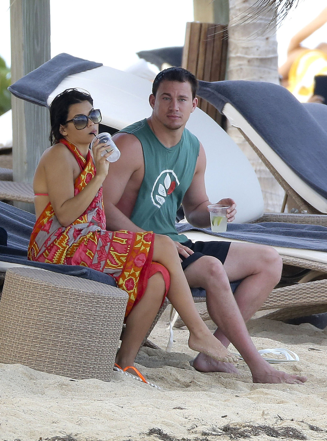 Jenna Dewan-Tatum - at the beach in St Barts 12/31/12  