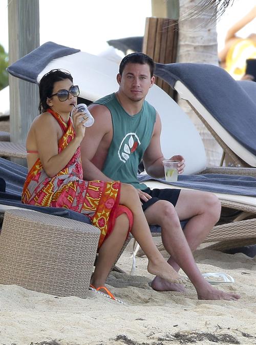 Jenna Dewan-Tatum - at the beach in St Barts 12/31/12  
