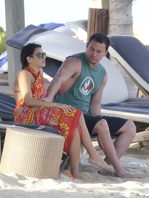 Jenna Dewan-Tatum - at the beach in St Barts 12/31/12  