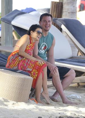 Jenna Dewan-Tatum - at the beach in St Barts 12/31/12  