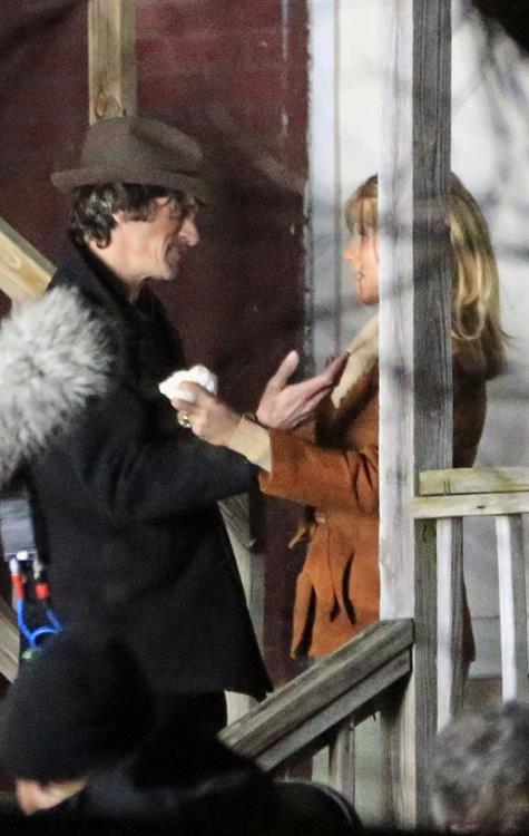 Jennifer Aniston Pictures Jennifer Aniston on the set of 'Untitled Elmore Leonard Project' in Stamford, CT 2/12/13