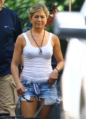 Jennifer Aniston On the Set of 'We're The Millers' in North Carolina on August 2, 2012