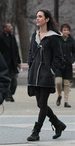 Jennifer Connelly on the set of  Winter's Tale  in New York 1/14/13 