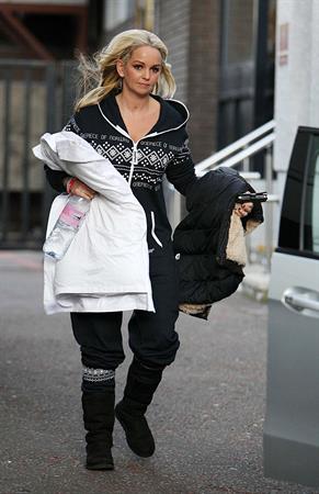 Jennifer Ellison ITV studios in London on January 4, 2011